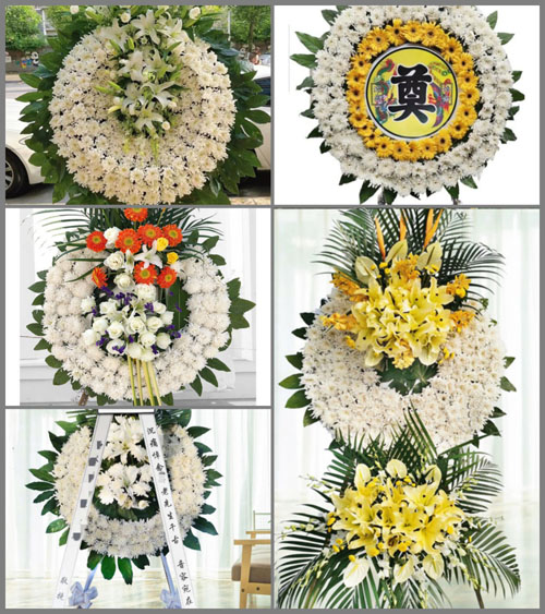 河北沧州黄骅市常郭镇李子札村花圈速递